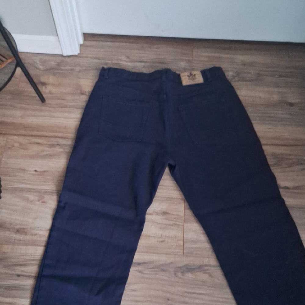 Beyond The Limit Men's Deep Blue Straight Jeans